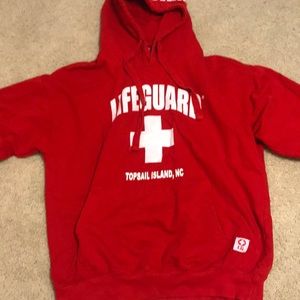 Barely worn SMOKE FREE HOME lifeguard sweatshirt